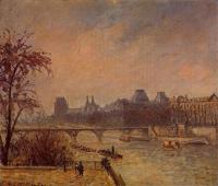 Pissarro, Camille - The Seine and the Louvre, Paris